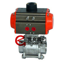 气动螺纹三片式球阀