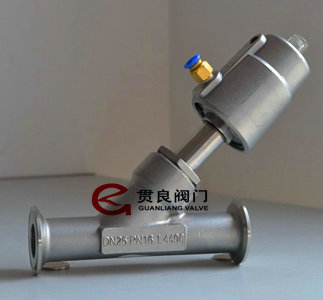 气动快装角座阀